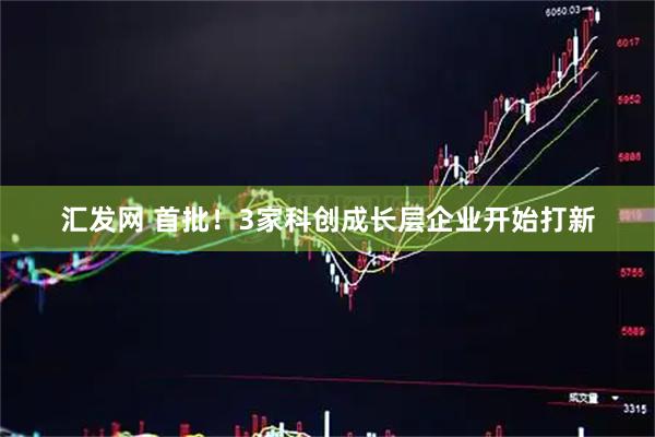 汇发网 首批！3家科创成长层企业开始打新