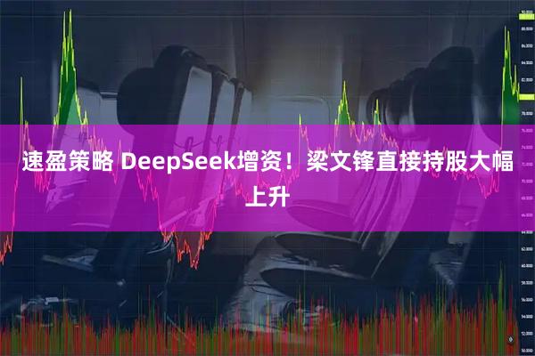 速盈策略 DeepSeek增资！梁文锋直接持股大幅上升